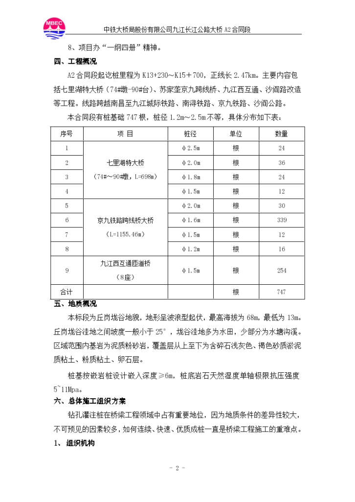 A2标段钻孔桩施工组织方案-图二