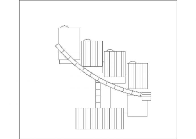 2800平米左右2层框架结构现代化幼儿园平立面设计CAD图纸（3套方案）_图1