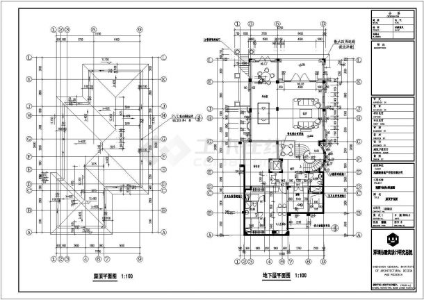 某地区观澜地块G型别墅建筑结构水电气施工图-图二