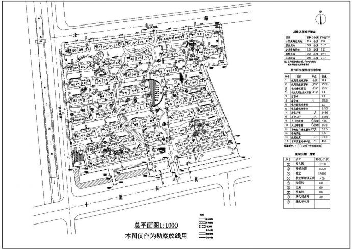 11.4公顷小区规划设计施工图_图1