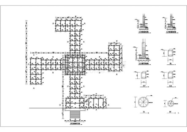 罗汉堂建筑设计CAD施工图纸-图二