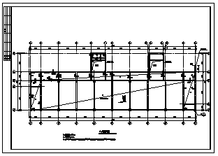 某六层框架结构教学楼结构施工cad图_教学楼施工-图二