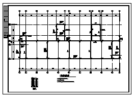 3000平米某六层框架结构中学教学综合楼结构施工cad图_教学楼施工-图一