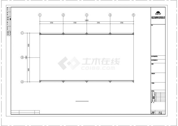 衢州市金富西路某大型采石场钢结构厂房全套设计CAD图纸-图二