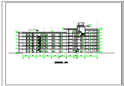7层11582平米框架结构办公楼建筑施工图-图一