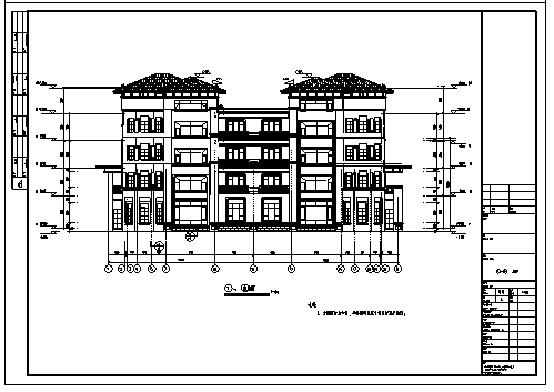 某市5层框架结构住宅楼建筑结构施工cad图_图1
