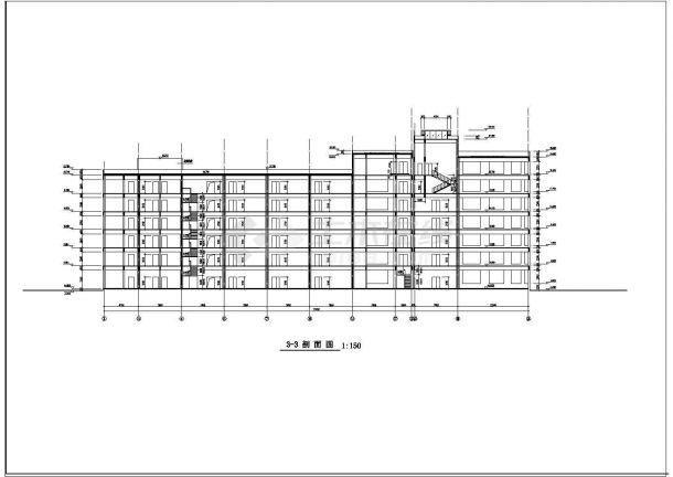 7层11582平米框架结构办公楼建筑施工图【平立剖 玻璃幕墙图 设计总说明 门窗表 目录】-图一