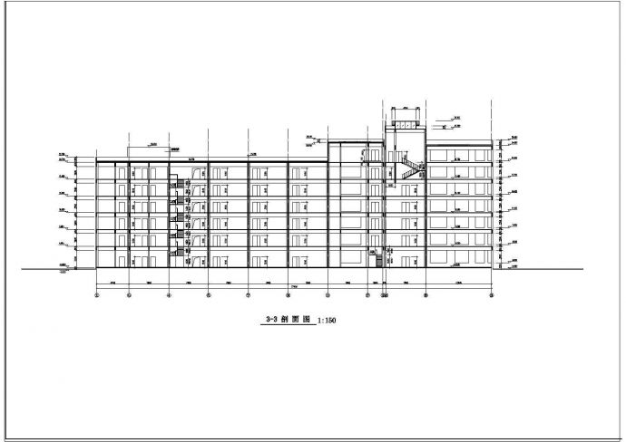 7层11582平米框架结构办公楼建筑施工图【平立剖 玻璃幕墙图 设计总说明 门窗表 目录】_图1
