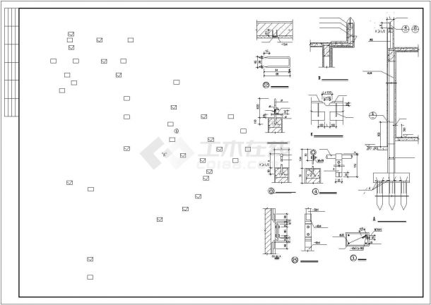 某五层高档建筑电气CAD套图-图二