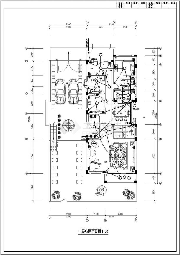 某别墅电气CAD节点全套施工图-图二