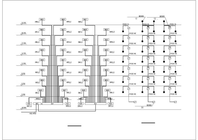 某9层建筑电气剖面CAD参考图_图1