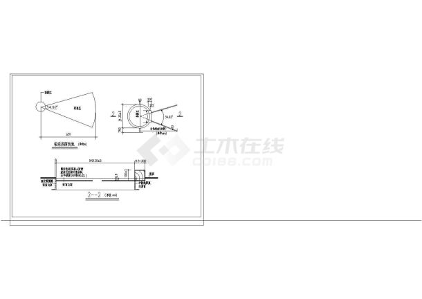 某地学校体育场建筑施工图-图一