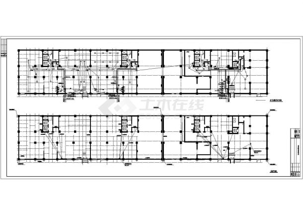 某高层住宅楼电施CAD设计节点完整构造图纸-图一