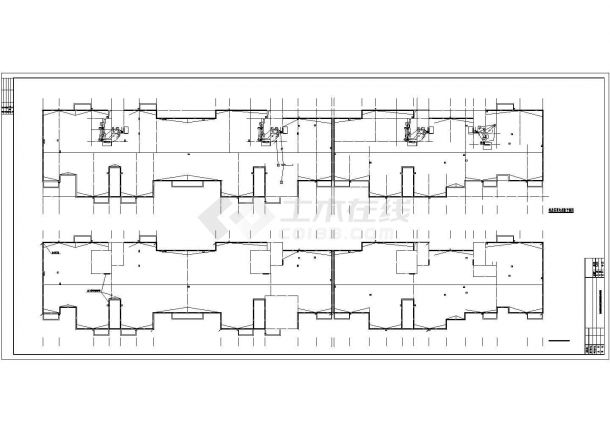 某高层住宅楼电施CAD设计节点完整构造图纸-图二