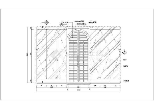 某现代泰式风格CAD设计完整施工图柜体大样图-图一