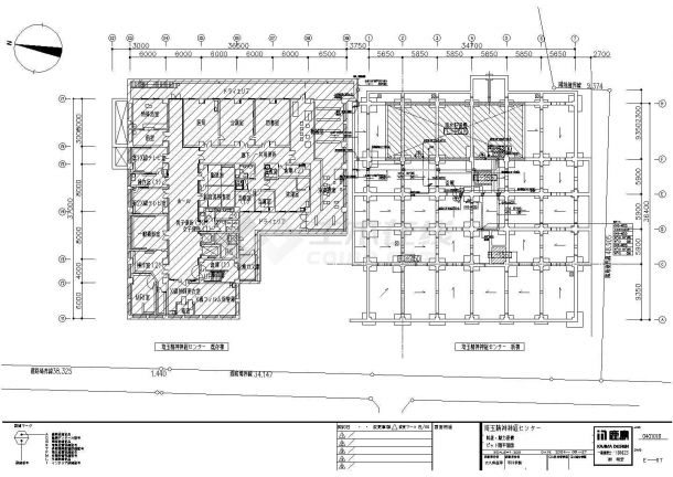 某医院CAD建筑构造完整设计图纸-图一