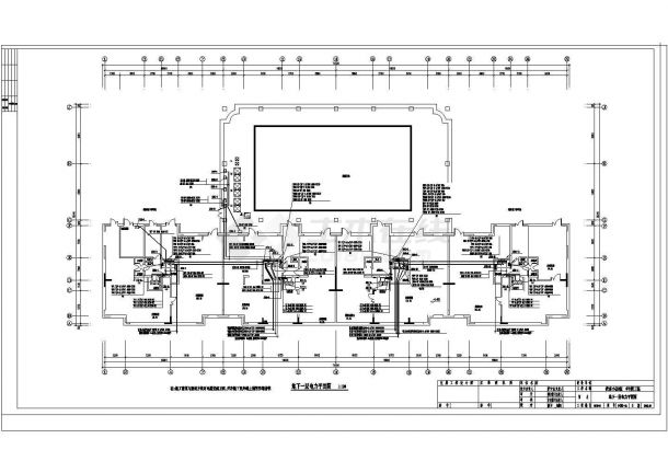 某高层住宅电气CAD设计完整构造图-图二