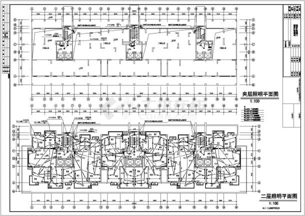 某住宅楼电气CAD构造详细完整设计施工图-图二