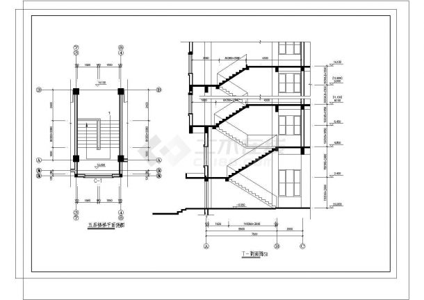 某5层办公楼建筑施工图（长31.74米 宽13.24米 ）-图二