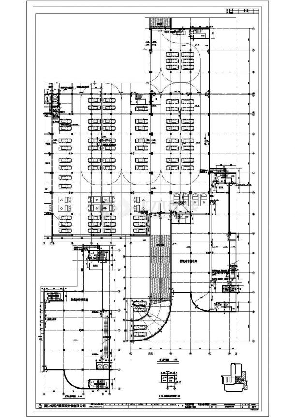 某医院CAD设计建筑施工图三区地下-图一