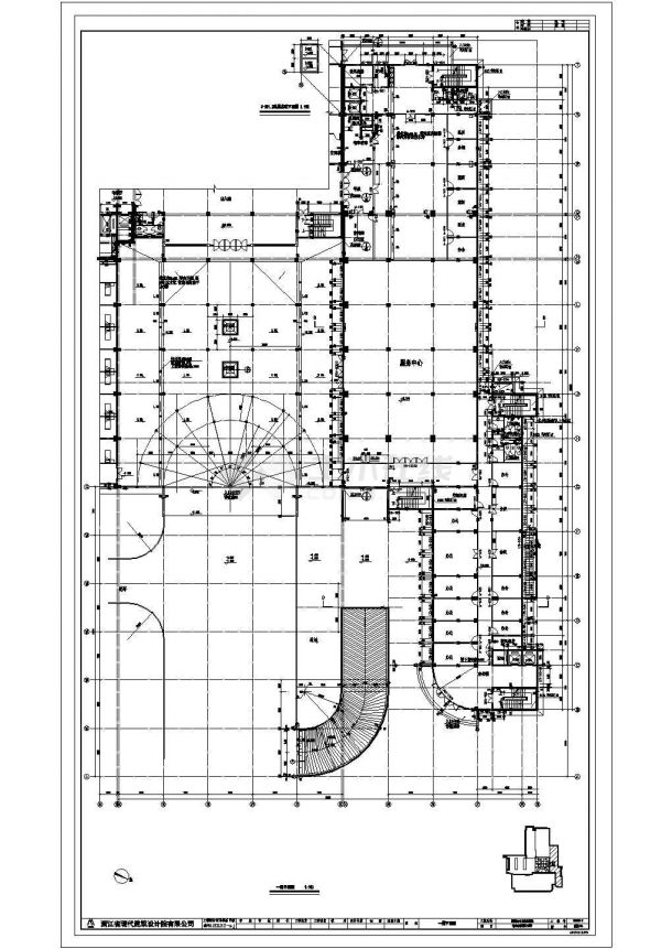 某医院CAD设计建筑施工图三区地下-图二