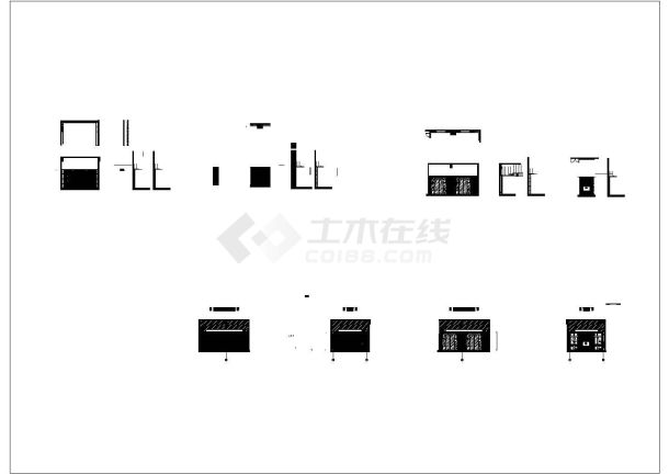 某酒店各个区域贵宾间CAD详细构造设计放大图-图一