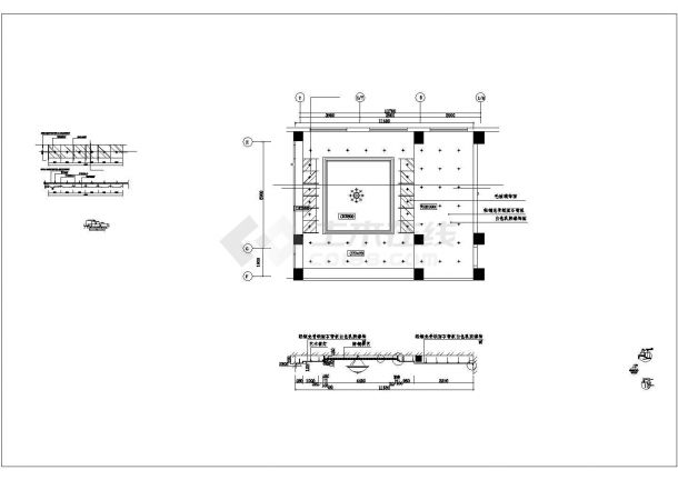 某大酒店全套图平面3层休息区CAD详细完整节点设计图纸-图一