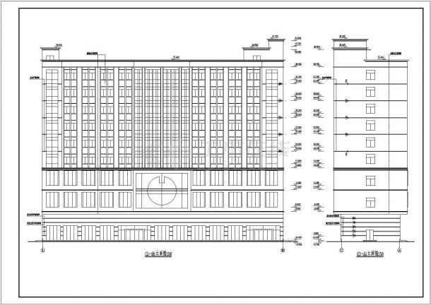 某多层酒店建筑CAD大样详细设计构造图-图二
