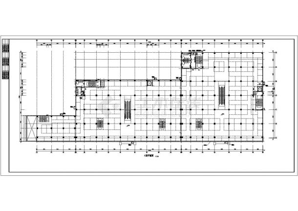 西安市某五层医院建筑方案CAD图-图二