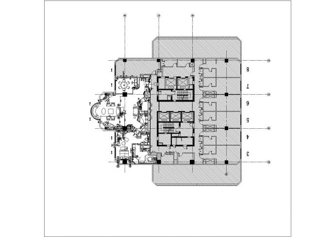 武汉某星级酒店总统套房施工CAD全套设计图纸_图1