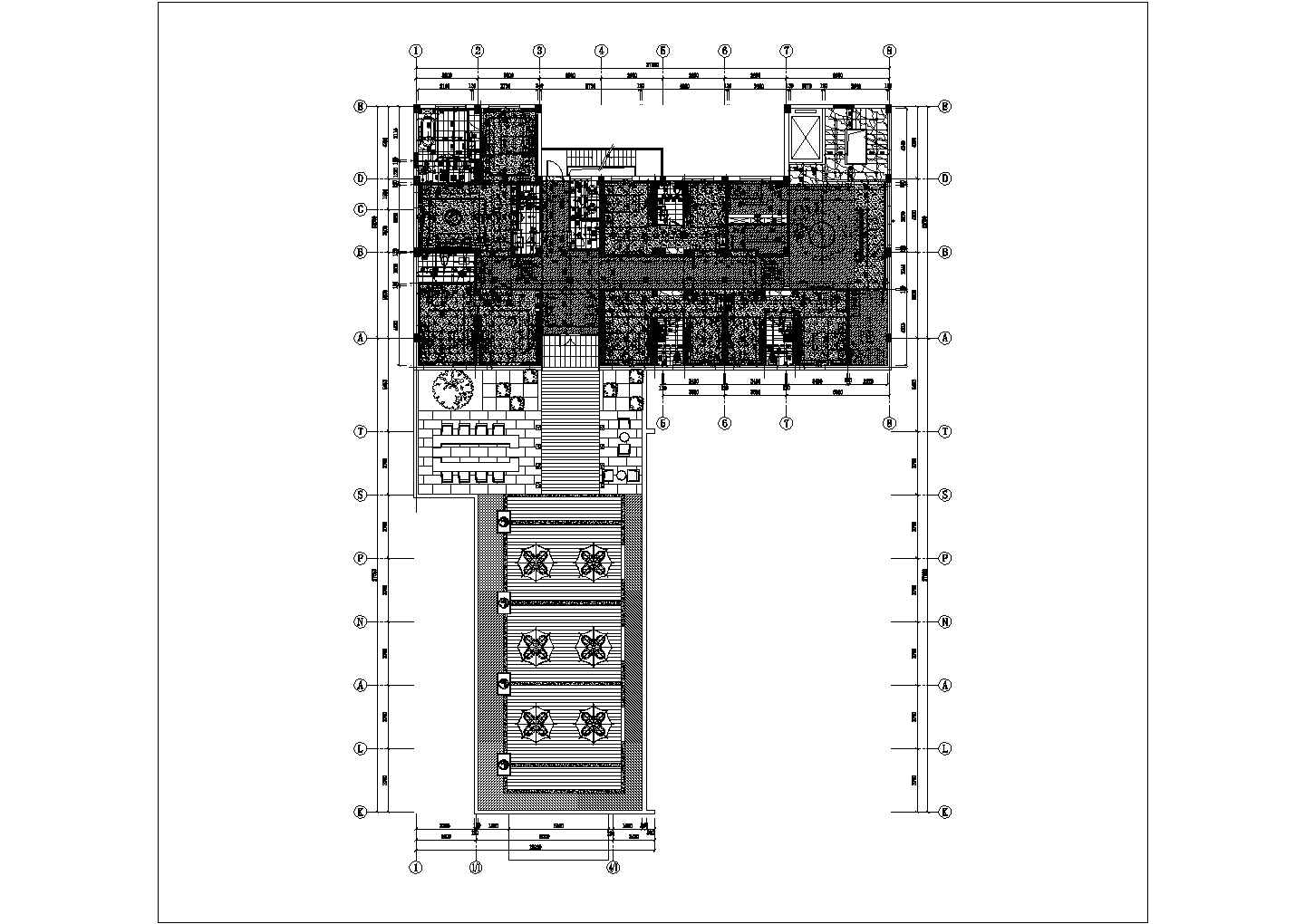 某美容医院施工5层平面CAD构造节点设计图