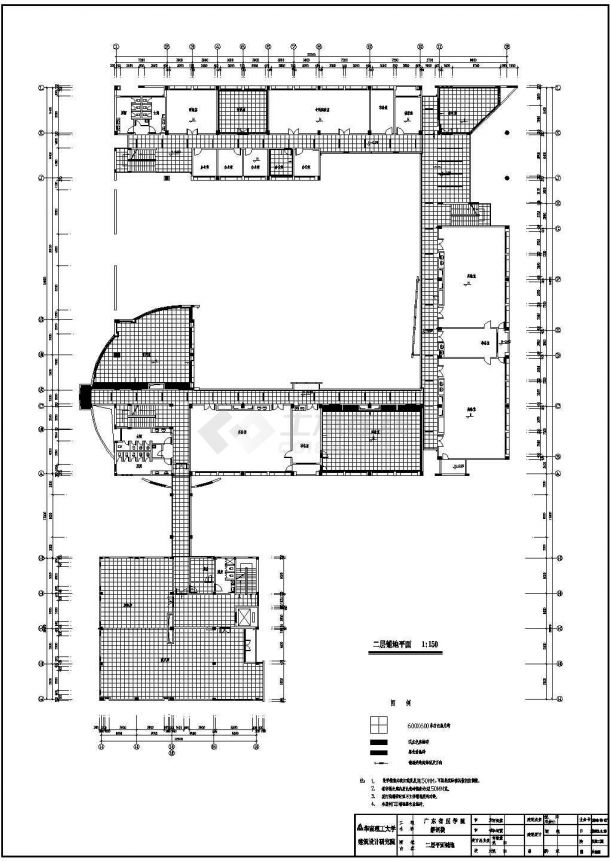 某学院解剖楼设计CAD完整节点方案平面铺地-图二