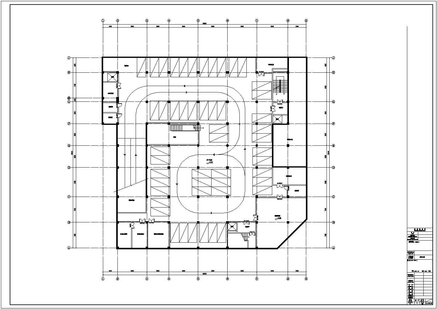 [成都]3层大型农贸市场建筑CAD规划设计施工图