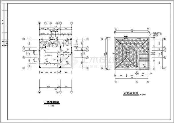 某区域别墅建筑结构设计基础套图-图二
