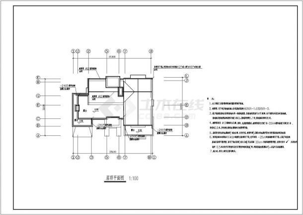 英式风格别墅三层独栋别墅建筑结构CAD图-图二