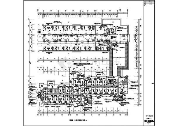 某医院病房楼暖通设计施工CAD图-图二