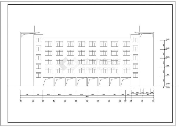 教学楼建筑结构设计CAD图纸-图一