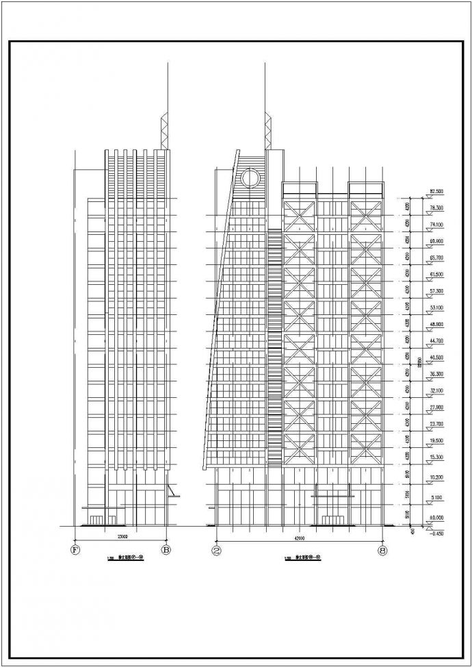 经典办公楼全套建筑设计CAD图纸_图1