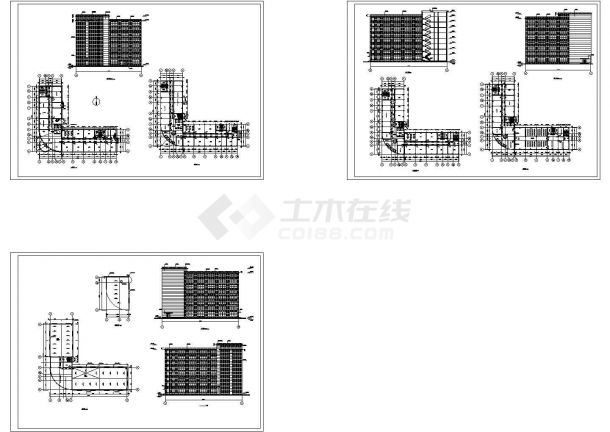 土木工程毕业设计_办公楼设计_某八层框架结构办公楼毕业设计图-图二