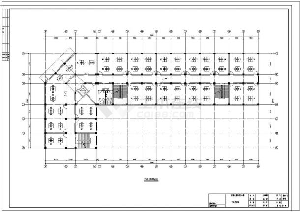 4700平米五层办公楼建筑结构毕业设计图（含计算书、全套的（建筑图、结构图），共200页）-图二