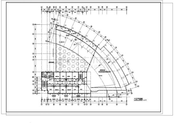 江西某区域区高校行政楼建筑CAD布置图-图二