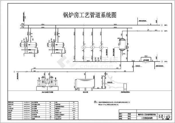 锅炉房工艺设备管道安装方案图纸-图二