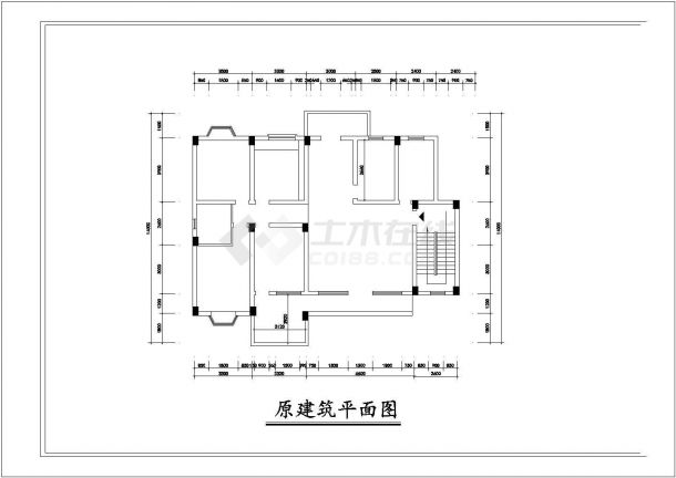 欧式住宅区室内装修全套设计cad基础平面图-图二