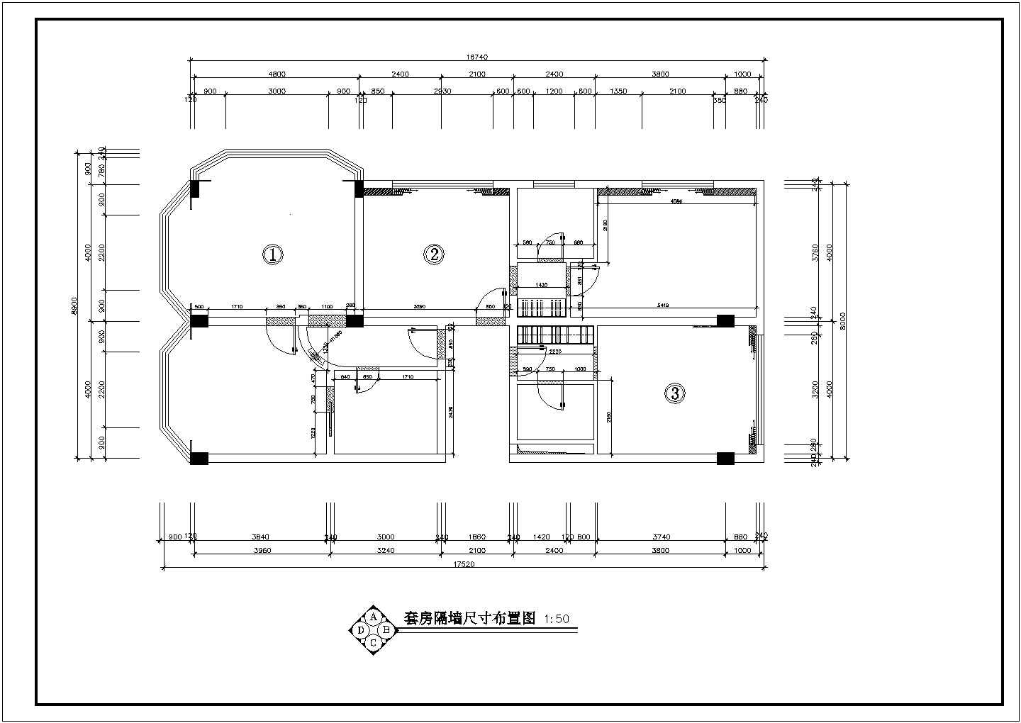大酒店套房全套装修设计CAD图纸