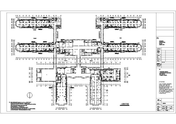 某多层医院暖通平面图-图二