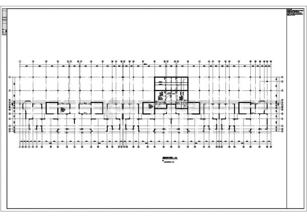 钢结构设计_框架住宅基础平面结构CAD图-图二