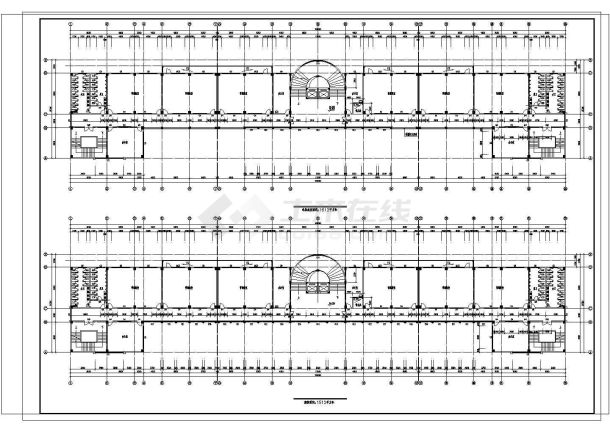 某地教学楼建筑设计方案cad图-图二