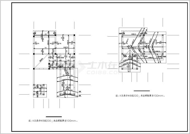 某地二层双拼独院的形式别墅建筑结构施工图及效果图(设计说明）-图二