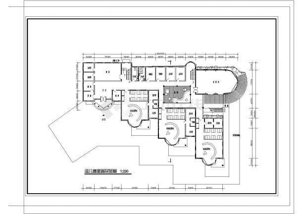 某区域幼儿园建筑设计CAD图-图一