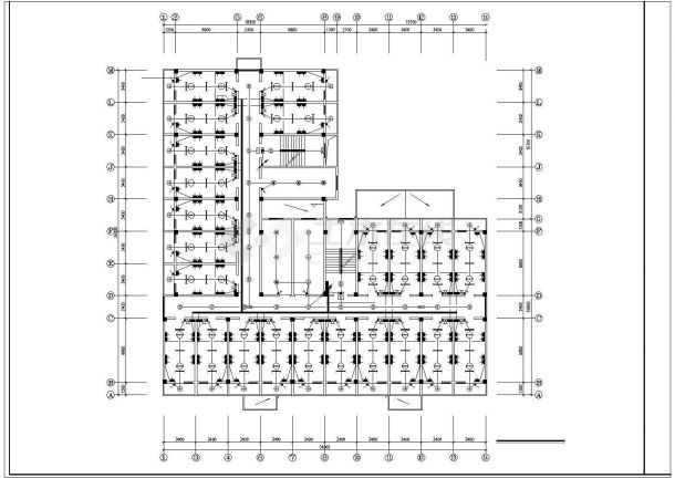 某七层学生宿舍电气施工CAD图纸-图二